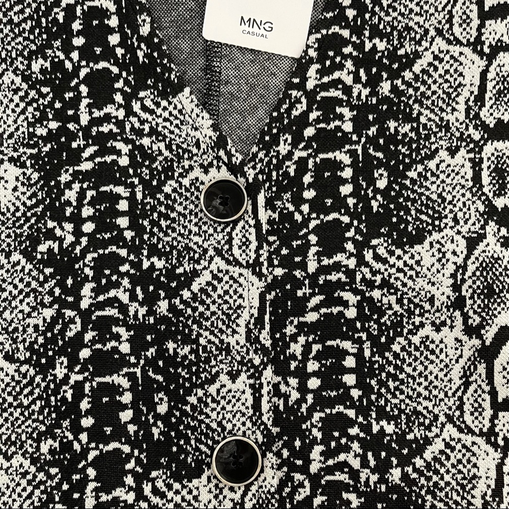 Mango buttoned printed dress. - Picture 4 of 5